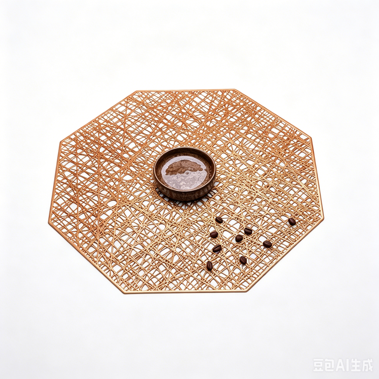 Creative Round PVC Leaf Placemats Waterproof Oil-proof Heat-insulating Placemats