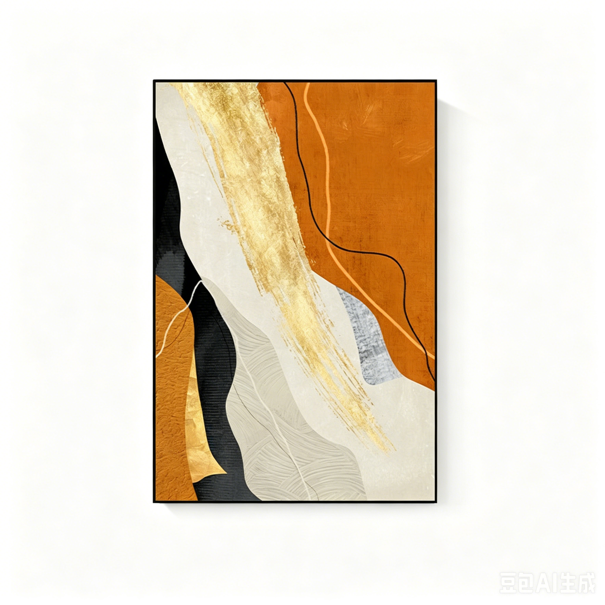 Modern Abstract Wall Art Living Room Sofa Background Wall