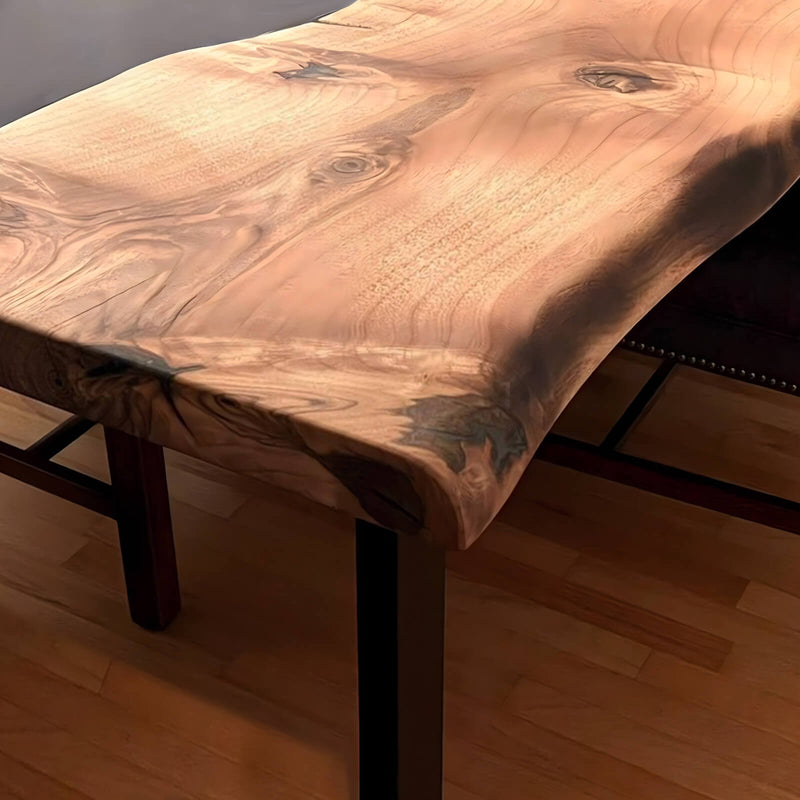 Custom Walnut Epoxy Resin River Table Blue WRT-78