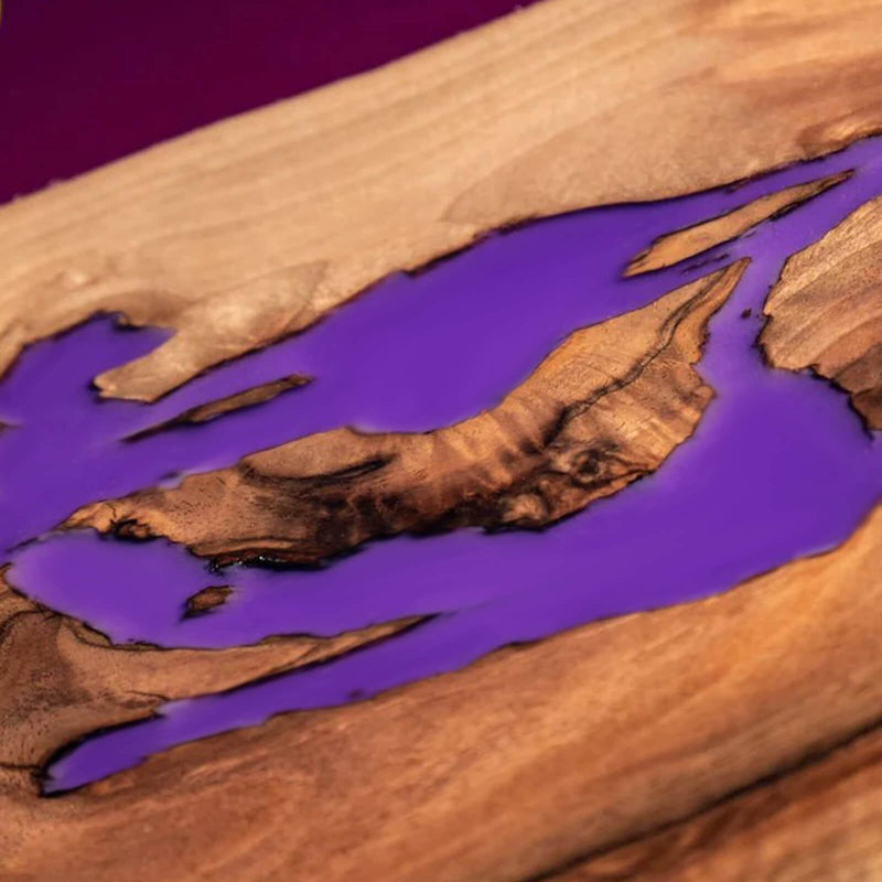 Custom Walnut Epoxy Resin River Table Purple Resin WRT-25