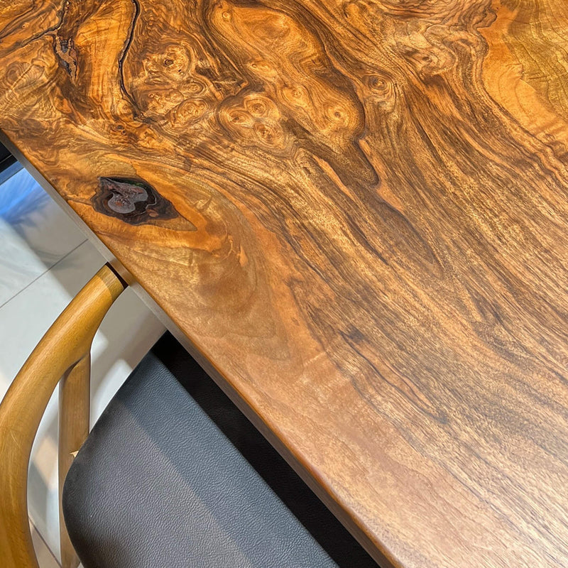 Custom Olive Epoxy Resin River Table Black Resin ORT-34