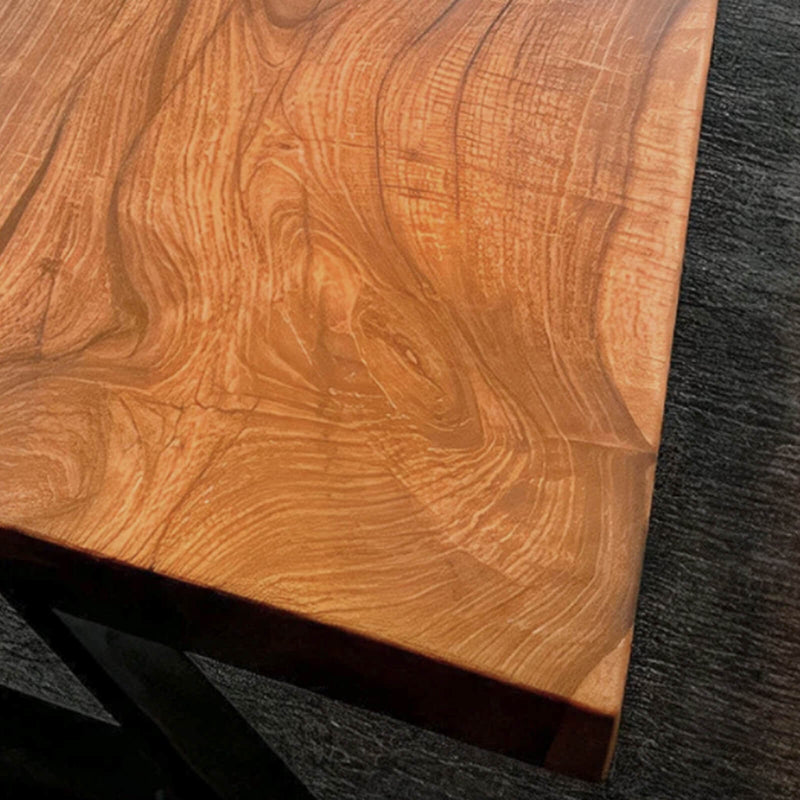 Custom Walnut Epoxy Resin River Table Black Resin WRT-13