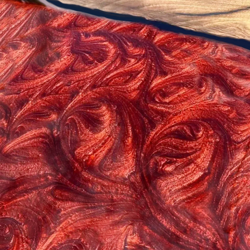 Custom Walnut Wood Epoxy Resin River Table Red Resin WRT-54