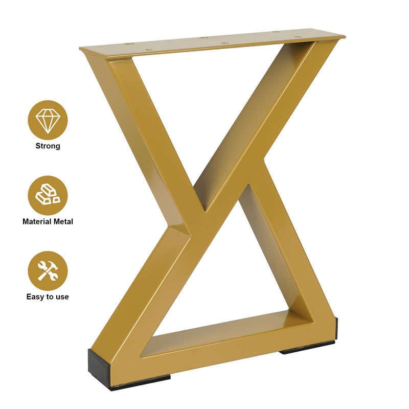 Gold Metal Table Legs Z Shape L013