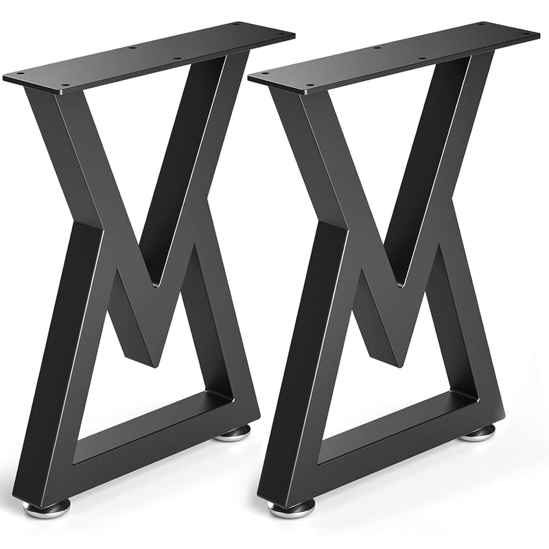 Black Metal V-Shape Table Legs L006