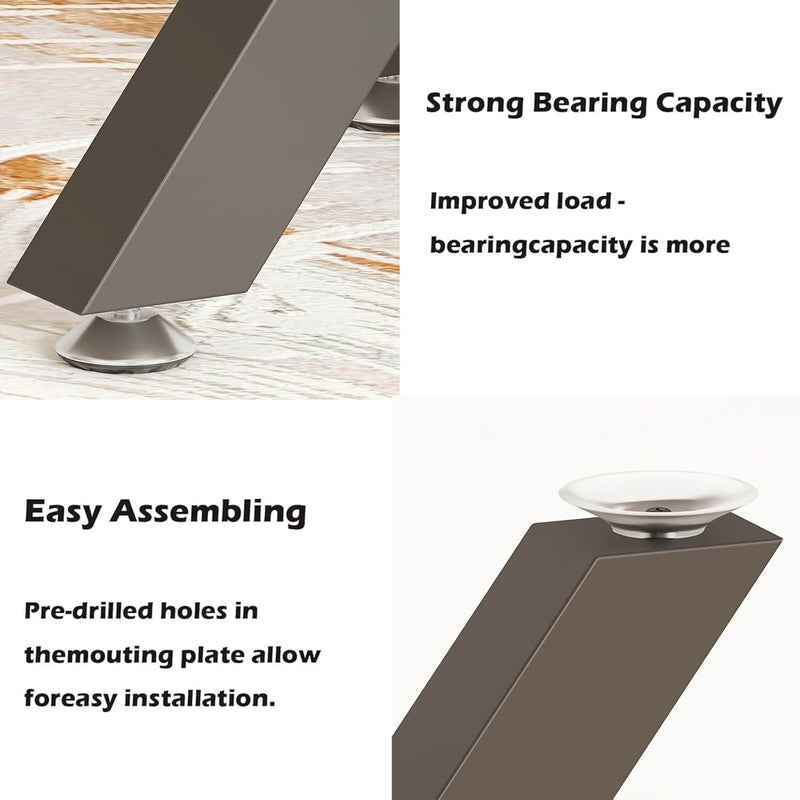 Black Metal Table Legs X-Shape for Coffee Table L004
