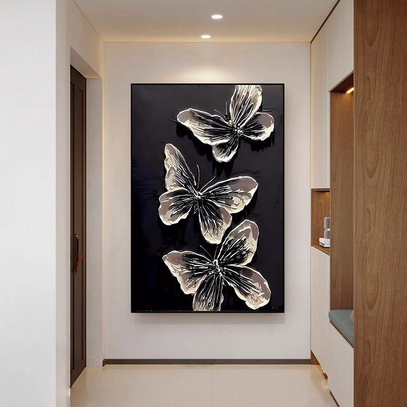 Hand-painted Oil Painting Living Room Decorative Painting Three-dimensional Textured Wave Wall Hanging
