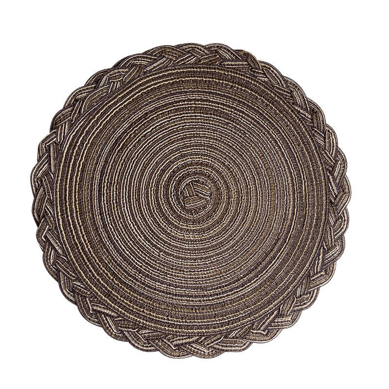 Faux Cotton Yarn Placemats, cable knit, Heat-insulating Mats Coasters