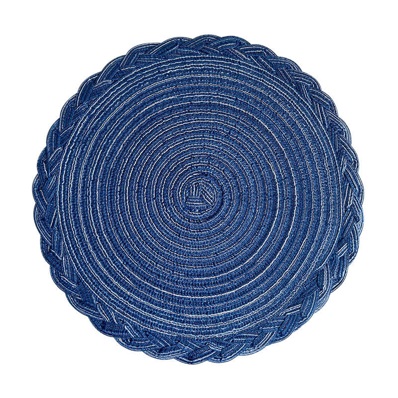 Faux Cotton Yarn Placemats, cable knit, Heat-insulating Mats Coasters