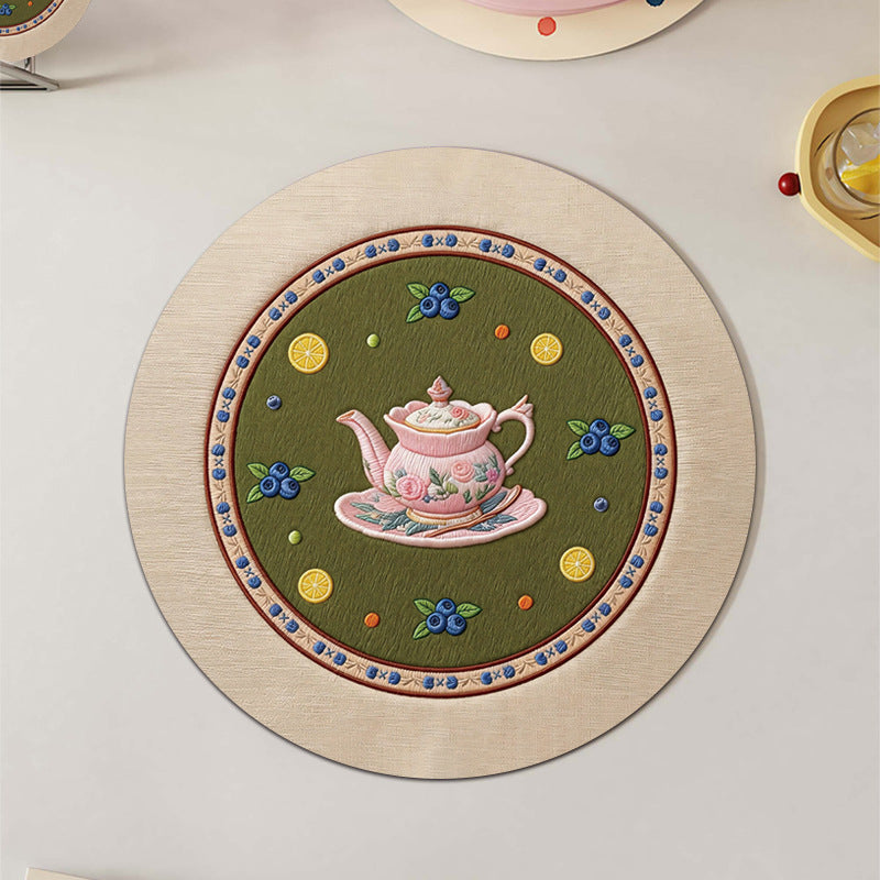 Retro-chic Coffee Coaster Heat-resistant Cute placemat Luxurious mat Teacup Mat