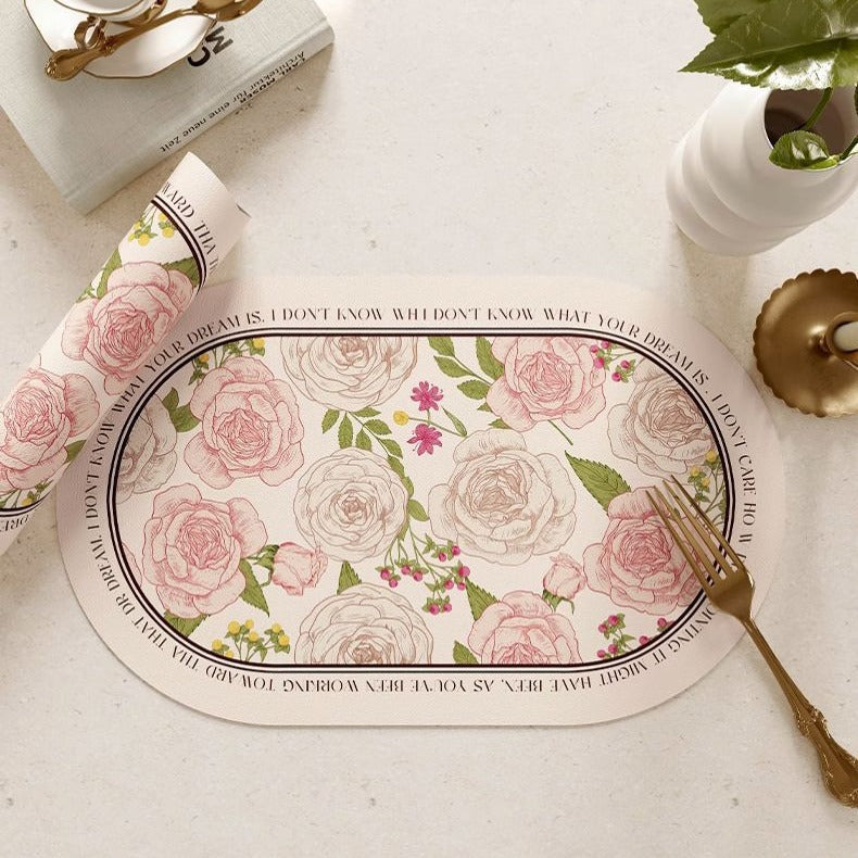 Hathaway American-style Leather Placemat Waterproof Oil-proof Luxurious Plate Mat