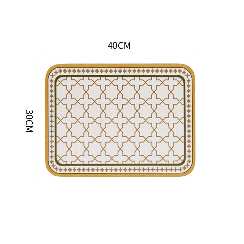 Leather Placemat Oil-proof Waterproof American-style Luxury Placemat