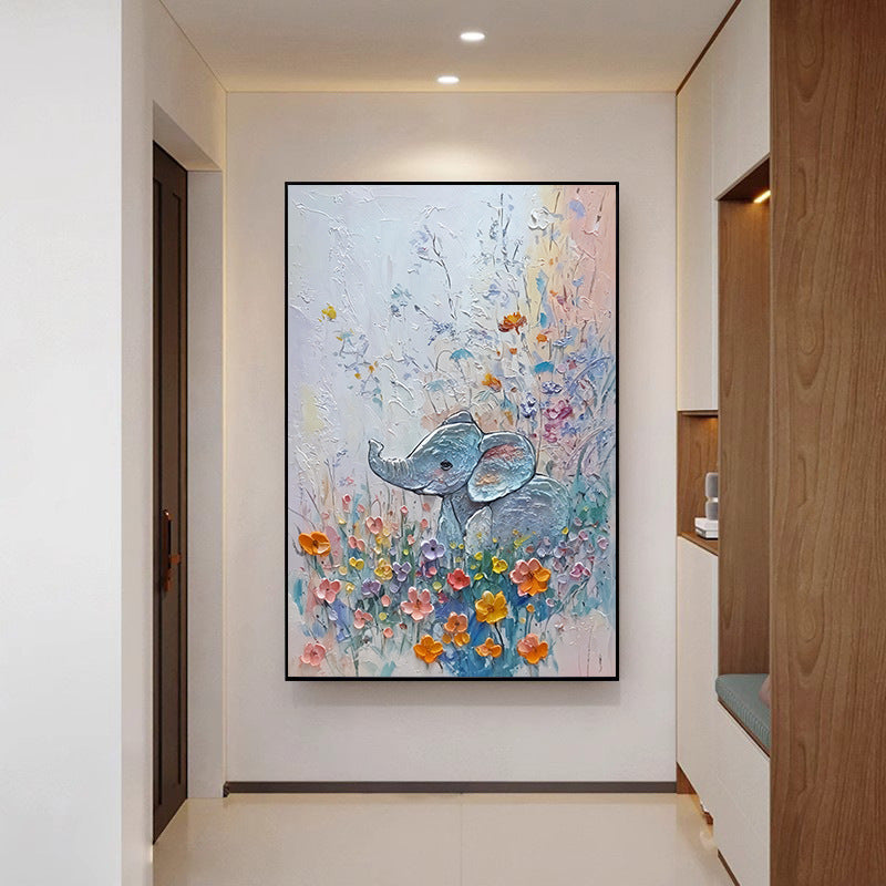 Hand-painted Oil Painting Living Room Decorative Painting Three-dimensional Textured Wave Wall Hanging