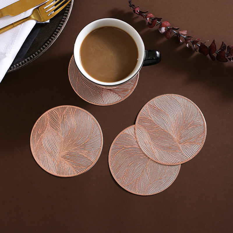Nordic Style Kaleidoscopic Flowers Premium Coasters Coffee Coasters