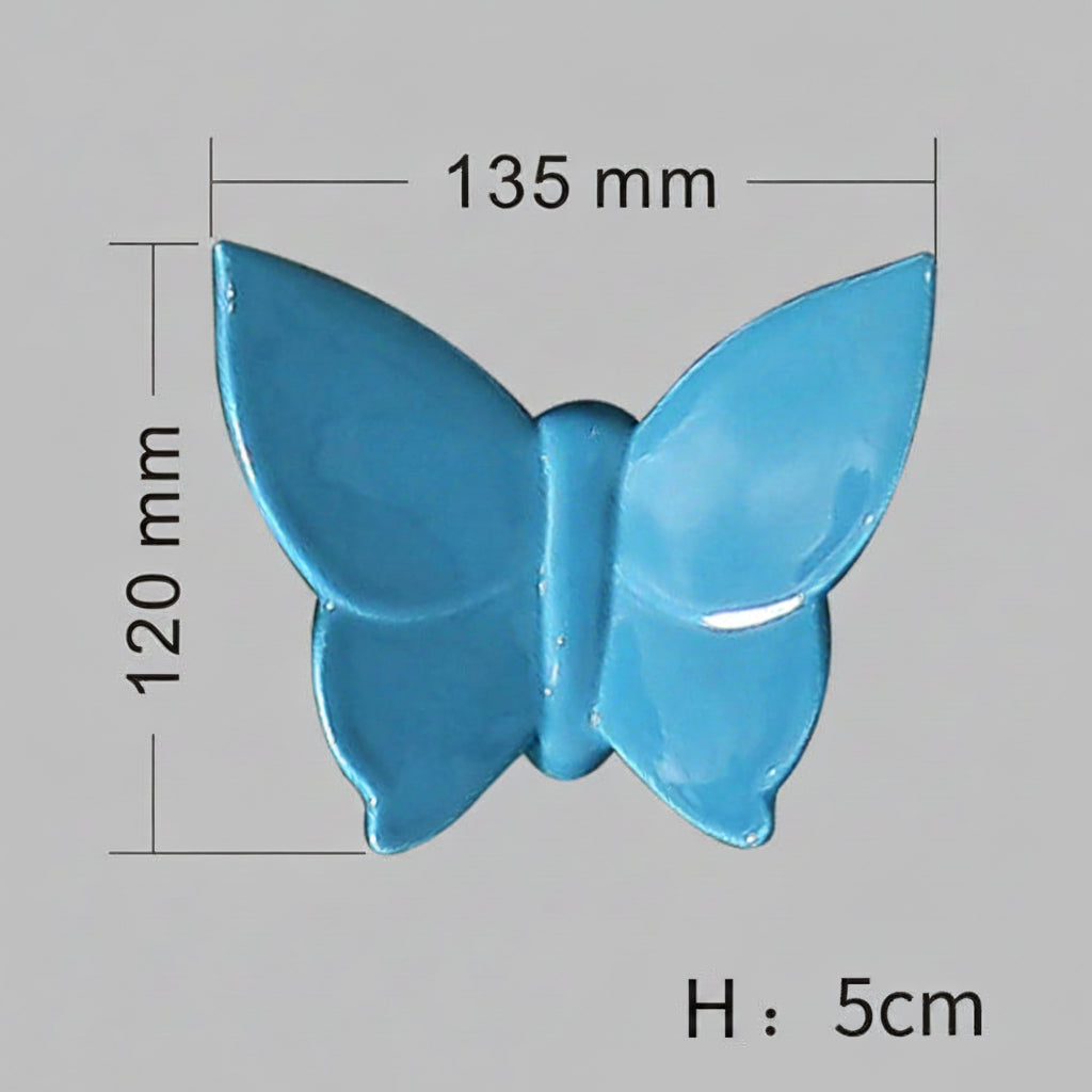 Ceramic Butterfly Creative 3D Wall Hanging Sofa TV Background Wall Home Soft Decoration DIY