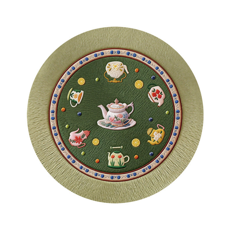 Retro-chic Coffee Coaster Heat-resistant Cute placemat Luxurious mat Teacup Mat