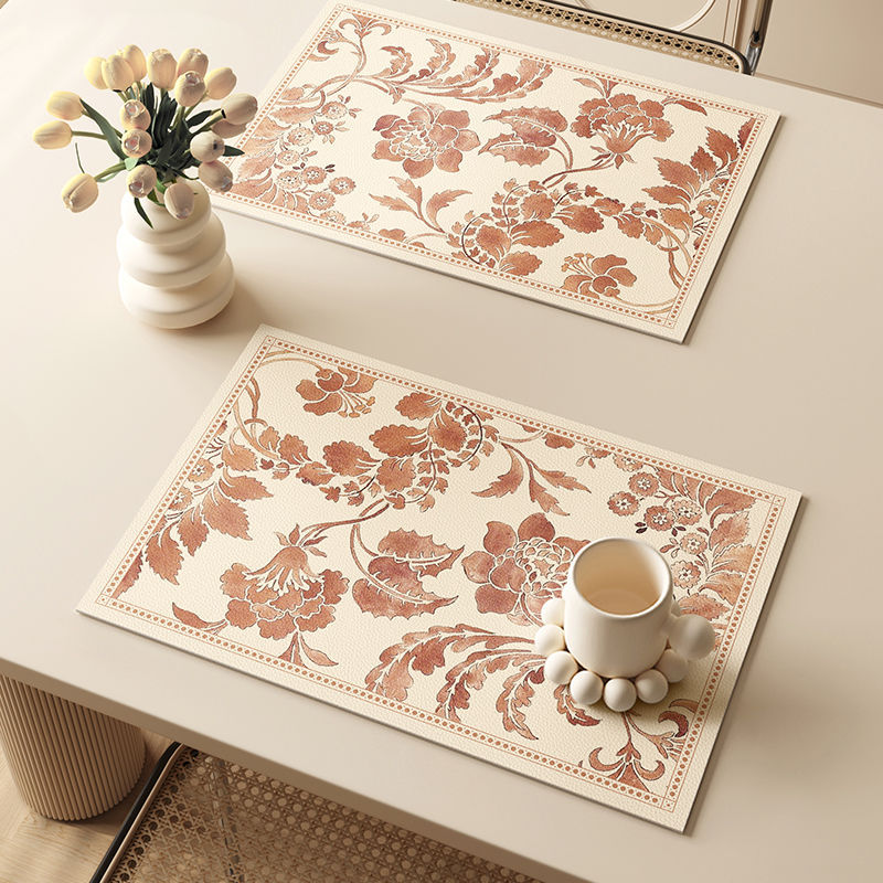 French Style Luxurious High-end Waterproof Oil-proof Heat-resistant Placemat
