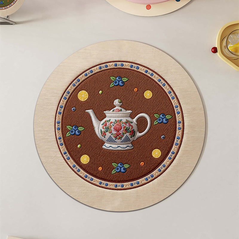 Retro-chic Coffee Coaster Heat-resistant Cute placemat Luxurious mat Teacup Mat