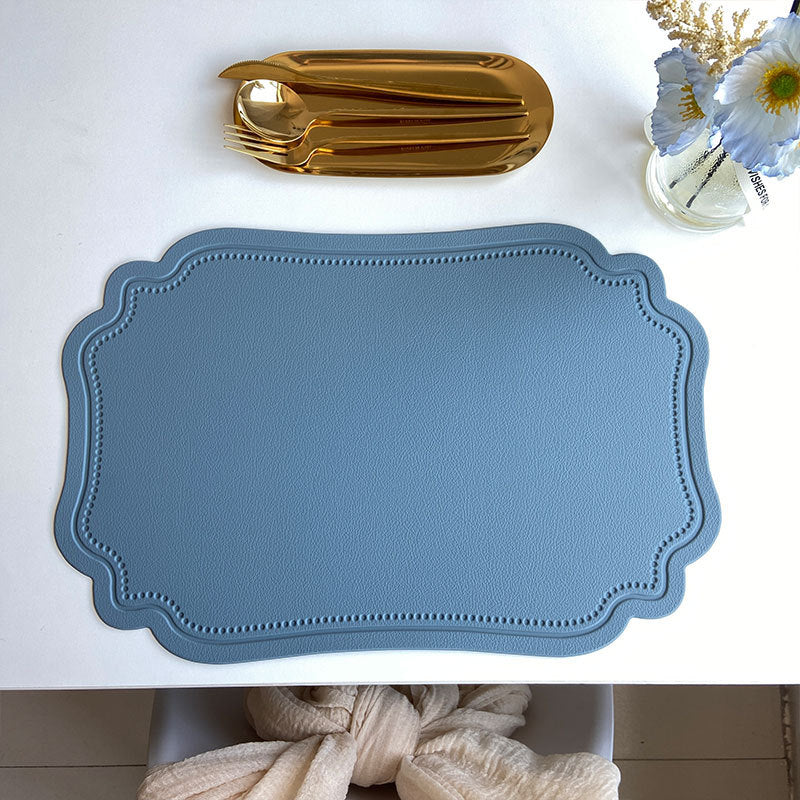 Leather Placemats Retro Style European Creative Mats Nordic Waterproof Oil-proof Western Placemats