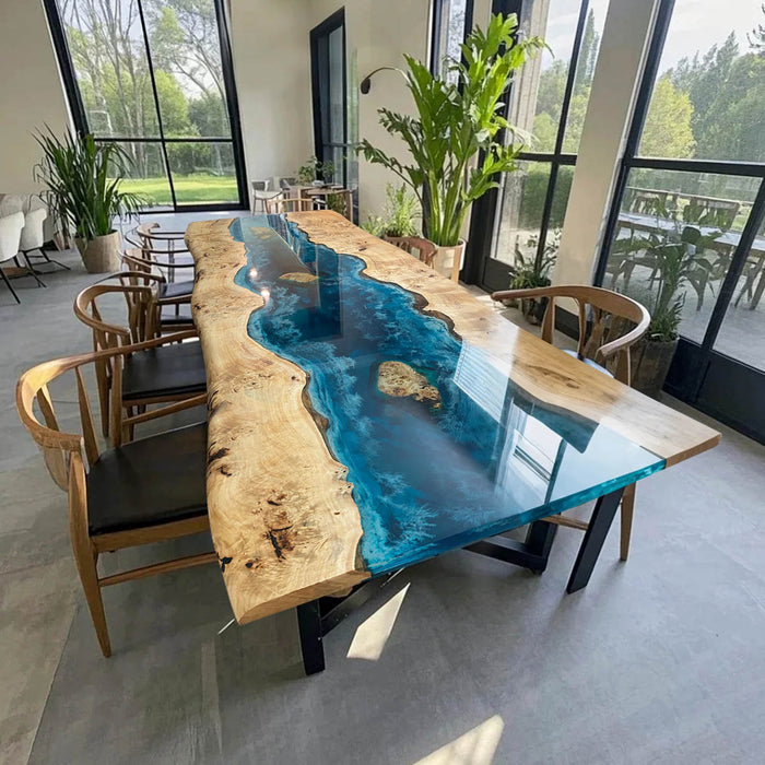 Artisan Poplar Epoxy Ocean Conference Table PRT-07