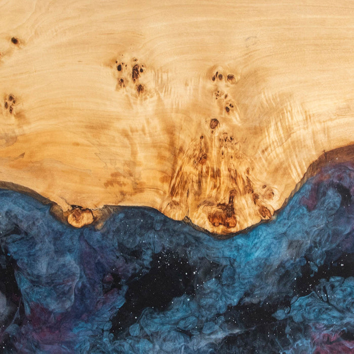 Artisan Galaxy Epoxy and Poplar Wood Dining Table PRT-12