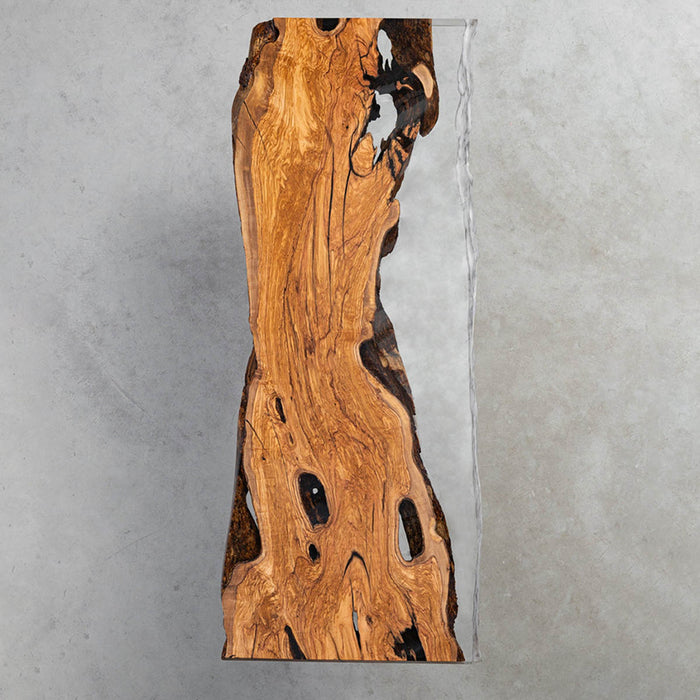 Custom Olive Epoxy River Live Edge Conference Table ORT-01