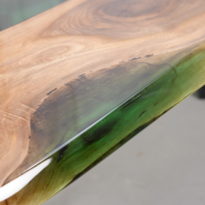 Premium Black Walnut Live Edge Epoxy River Table BRT-91