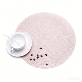 Creative Round PVC Leaf Placemats Waterproof Oil-proof Heat-insulating Placemats