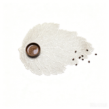Creative Round PVC Leaf Placemats Waterproof Oil-proof Heat-insulating Placemats