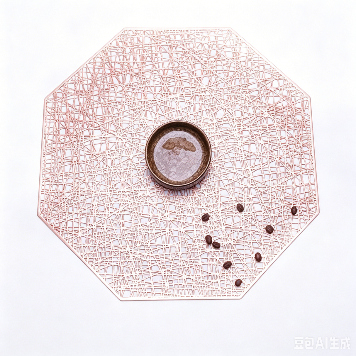 Creative Round PVC Leaf Placemats Waterproof Oil-proof Heat-insulating Placemats
