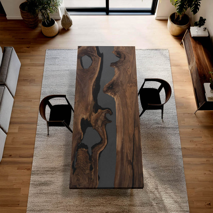 Artisan Olive Wood Epoxy Resin Dining Table  ORT-52