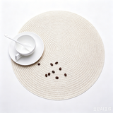 Creative Round PVC Leaf Placemats Waterproof Oil-proof Heat-insulating Placemats
