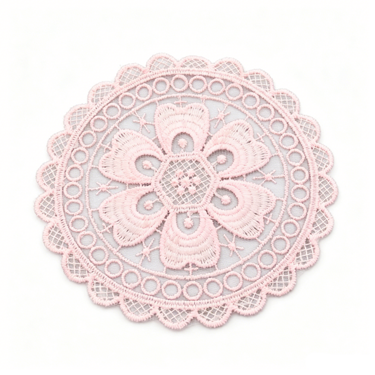 Mesh  Coffee Coaster Placemats  Embroidered Pastoral Coaster Coffee Table Mats