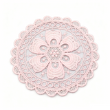 Mesh  Coffee Coaster Placemats  Embroidered Pastoral Coaster Coffee Table Mats