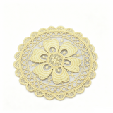 Mesh  Coffee Coaster Placemats  Embroidered Pastoral Coaster Coffee Table Mats