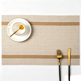 Imitation Woven Retro Placemats PVC Placemats