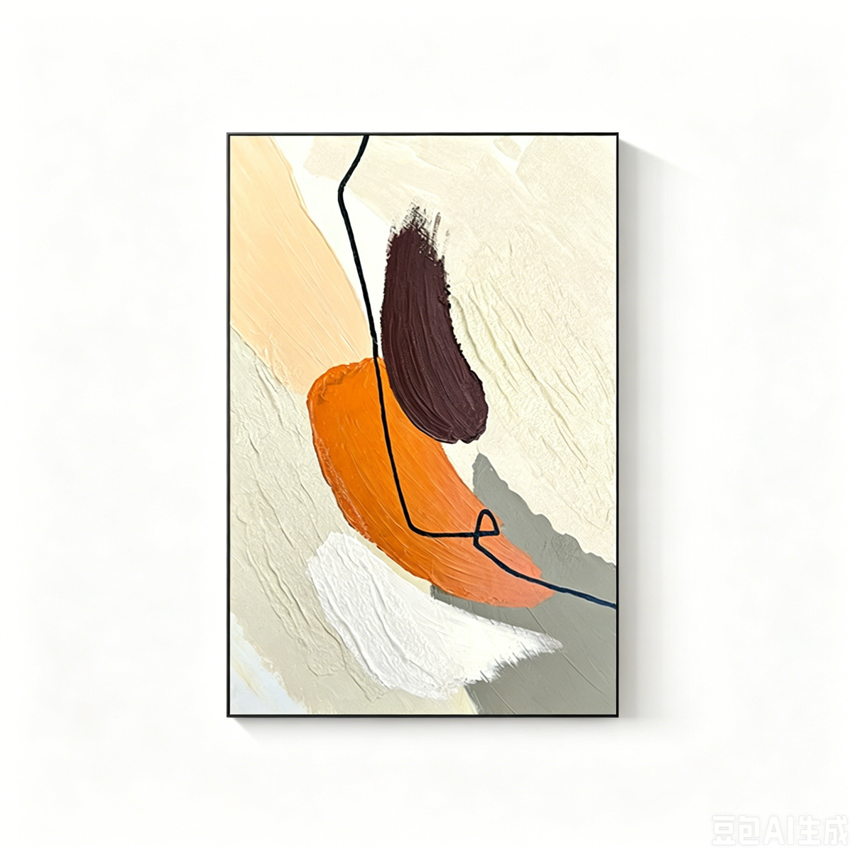 Modern Abstract Wall Art Living Room Sofa Background Wall
