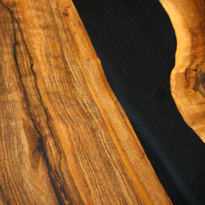 Custom Olive Black Epoxy Resin Dining Table ORT-50