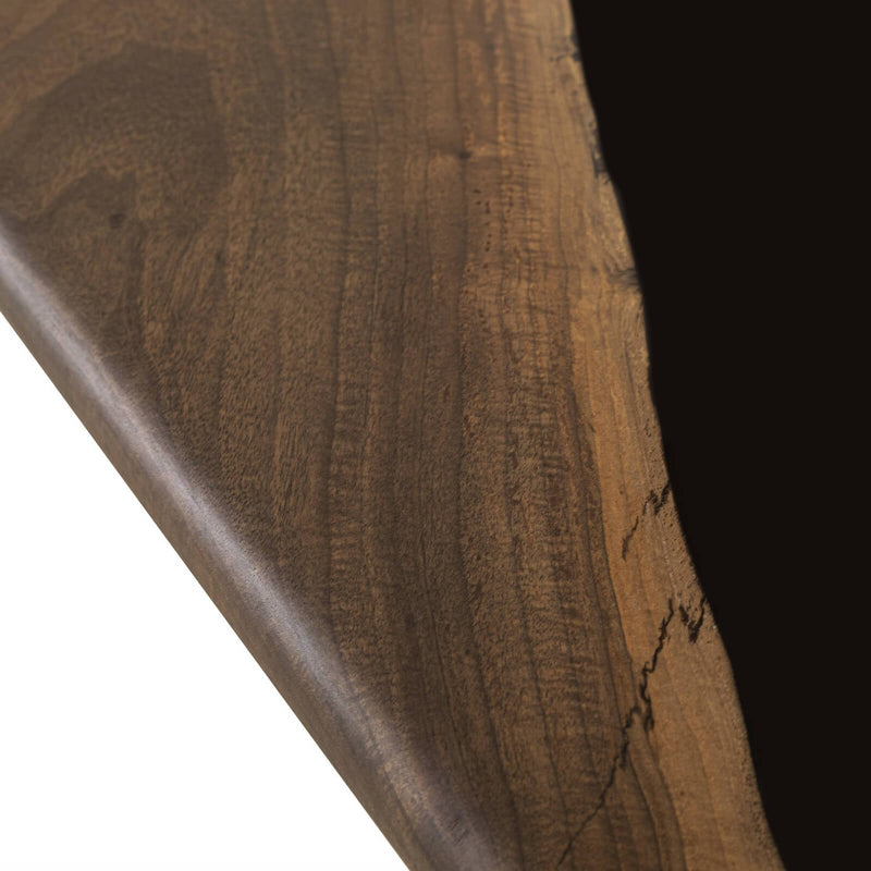 Custom Black Walnut Epoxy Resin River Table Black Resin BRT-24