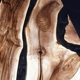 Custom Walnut Epoxy Resin River Table Black Resin WRT-24