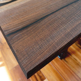 Custom Black Walnut Epoxy Resin River Table Black Resin BRT-62
