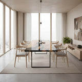 Custom Olive Black Resin Epoxy Dining Table ORT-49