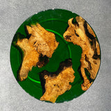 Custom Cunninghamia Green Round Epoxy Coffee Table CRT-07