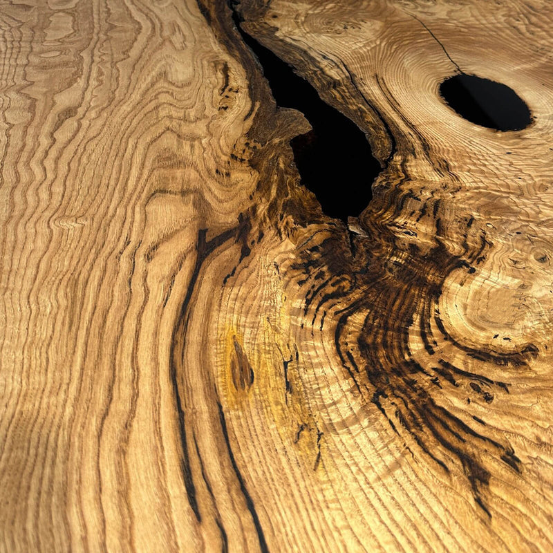 Custom Olive Epoxy Resin River Table Black Resin ORT-36