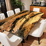 Custom Olive Epoxy Resin River Table Black Resin ORT-09