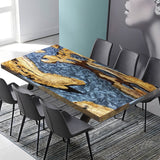 Custom Olive Epoxy Resin River Table Gray Pearl ORT-44