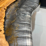 Custom Olive Epoxy Resin River Table Gray Resin ORT-03