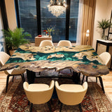 Custom Olive Epoxy Resin River Table Green Resin ORT-02