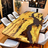 Custom Olive Epoxy Resin River Table Purple Resin ORT-19