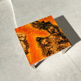 Custom Olive Wood Epoxy Resin River Table Lava Orange ORT-47